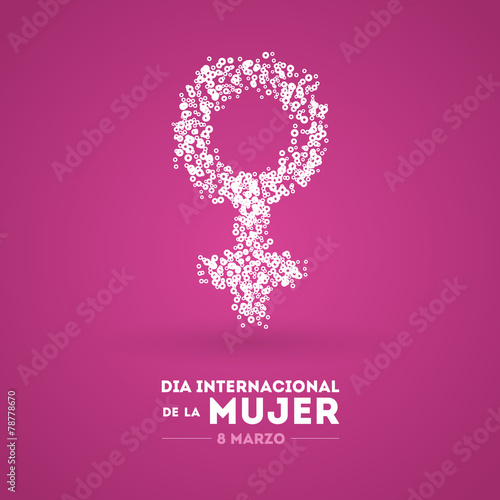 International Women's Day. March 8. Spanish