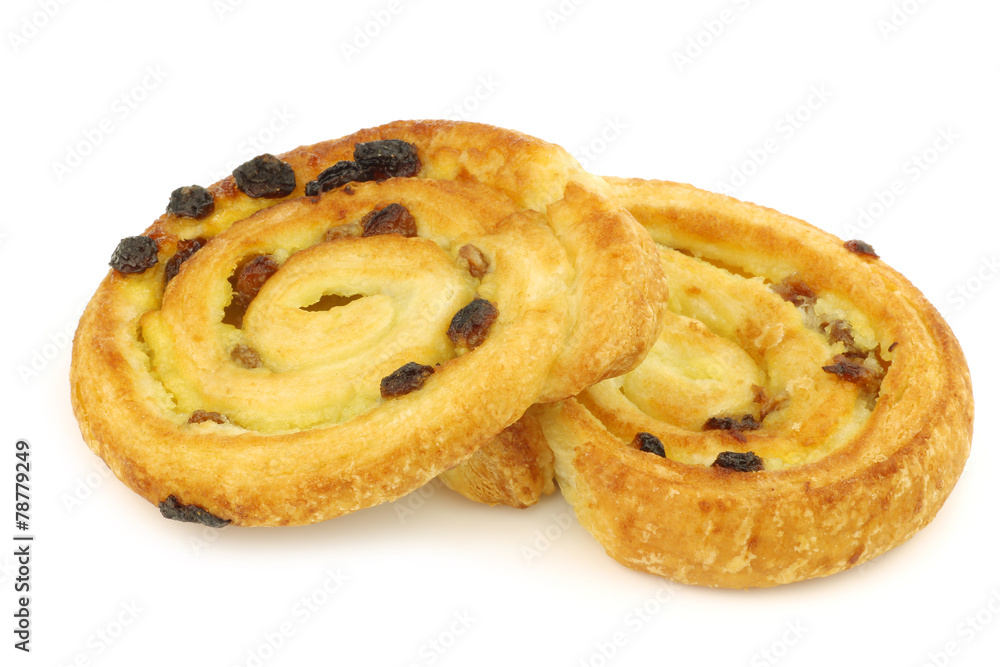 cinnamon apple  rolls on a white background