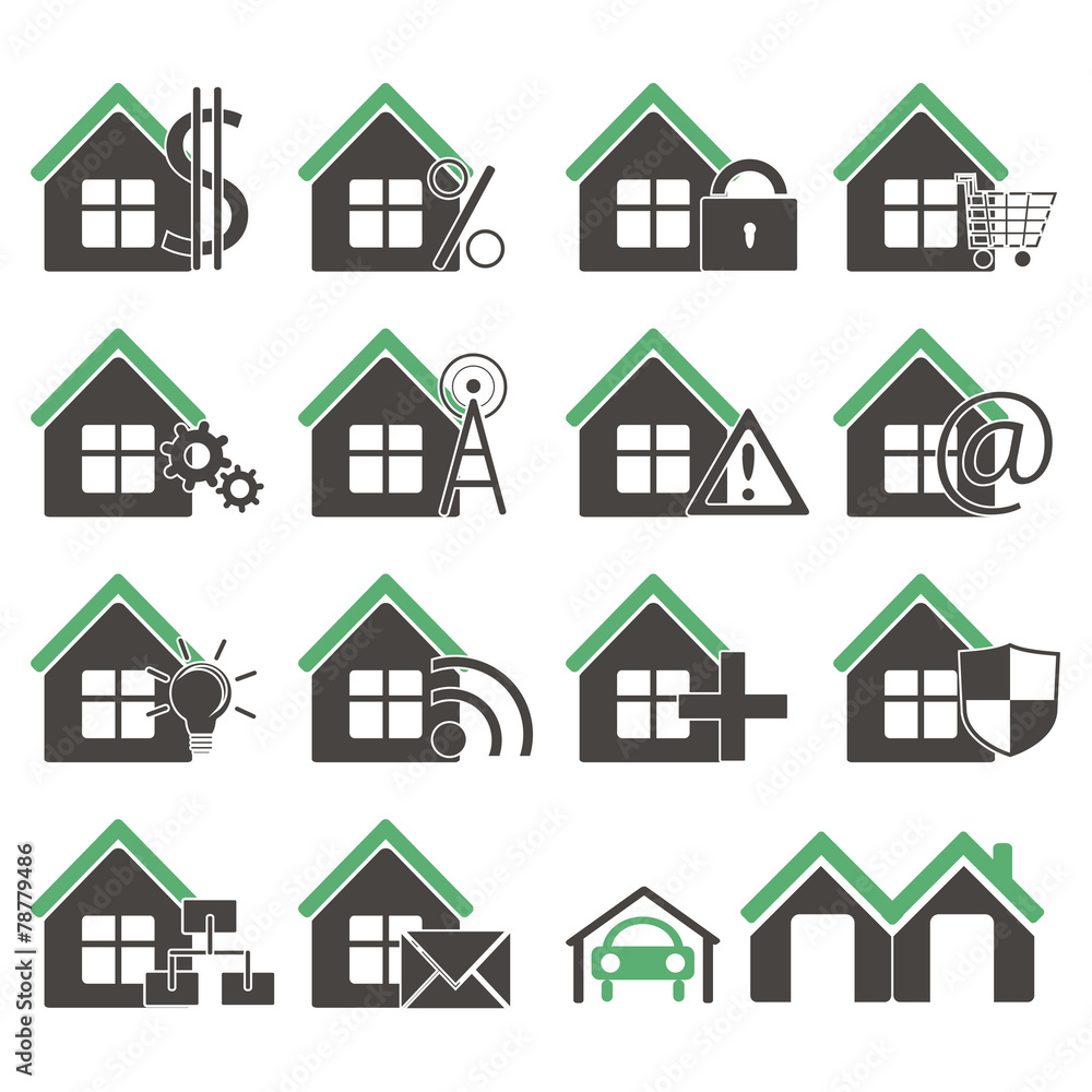 houses icons houses icons