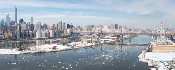 Fototapete New York Winterliches Panorama von New York  © Svetlana Ageeva