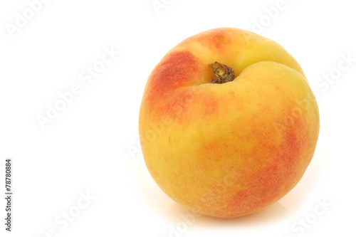 fresh colorful apricot on a white background