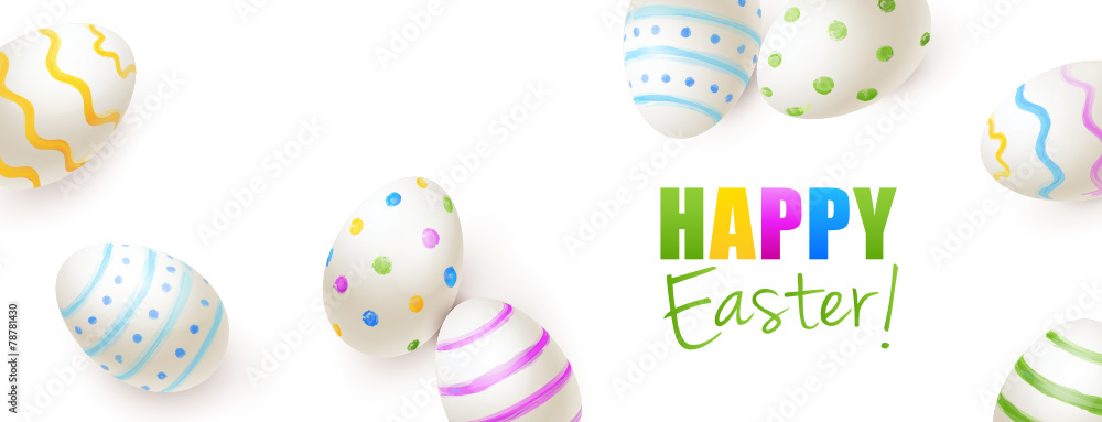 Bemalte Ostereier - Happy Easter Bemalte Ostereier - Happy Easter