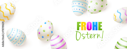 Bemalte Ostereier - Frohe Ostern!