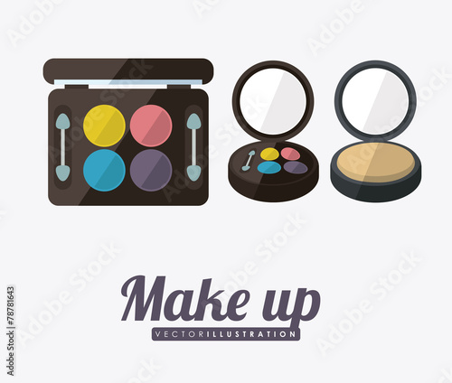 make up design, vector ilustration