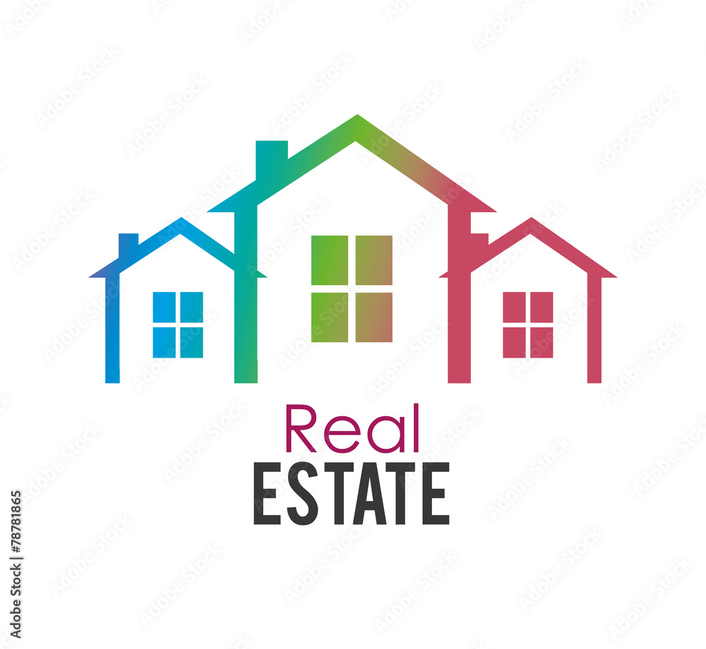 Real estate design, vector illustration. Real estate design, vector illustration.