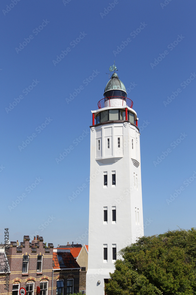 Lighthouse in the outskirts of Harlingen(Holland)