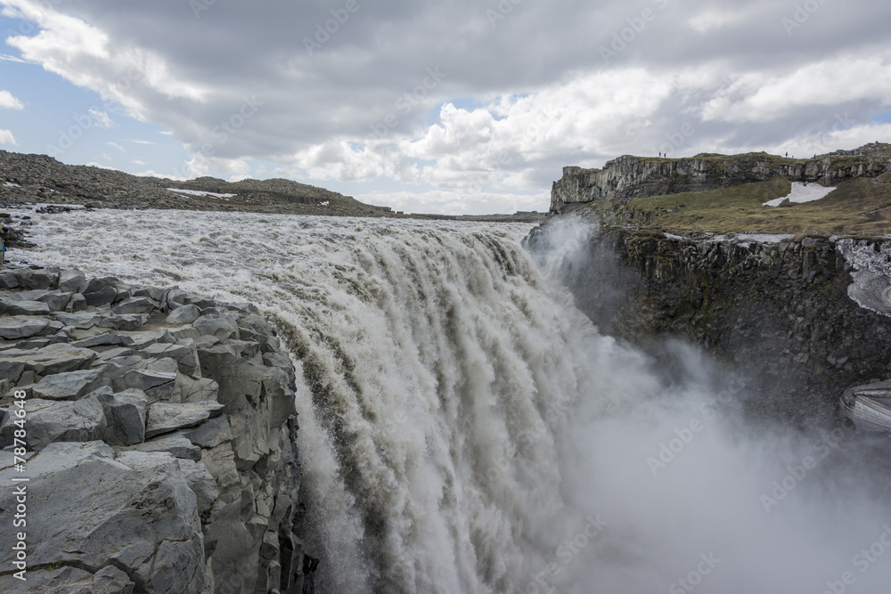 Detifoss waterfall in iceland