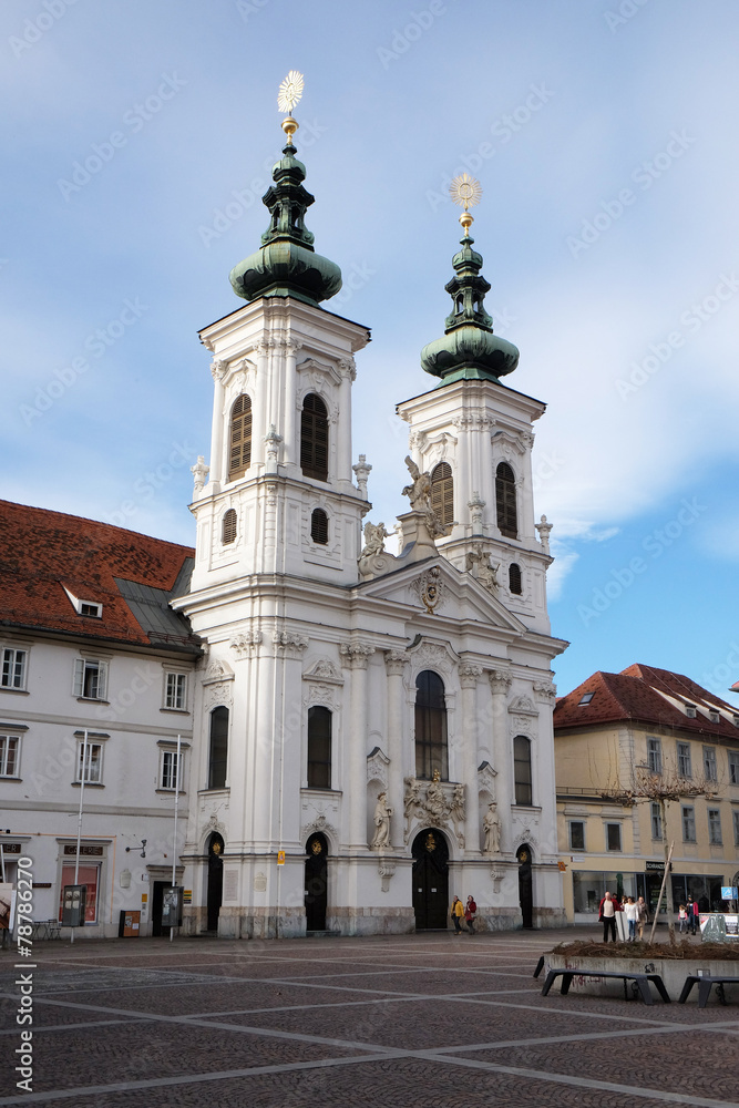 Mariahilf church in Graz, Styria, Austria
