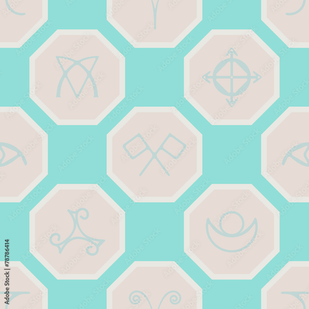seamless background with magical symbols of the Elves of Fyn seamless background with magical symbols of the Elves of Fyn