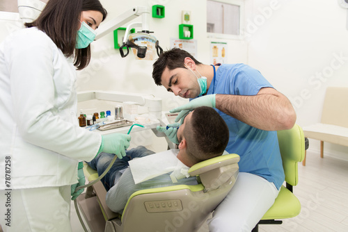 Medical Care A Patient With A Toothache