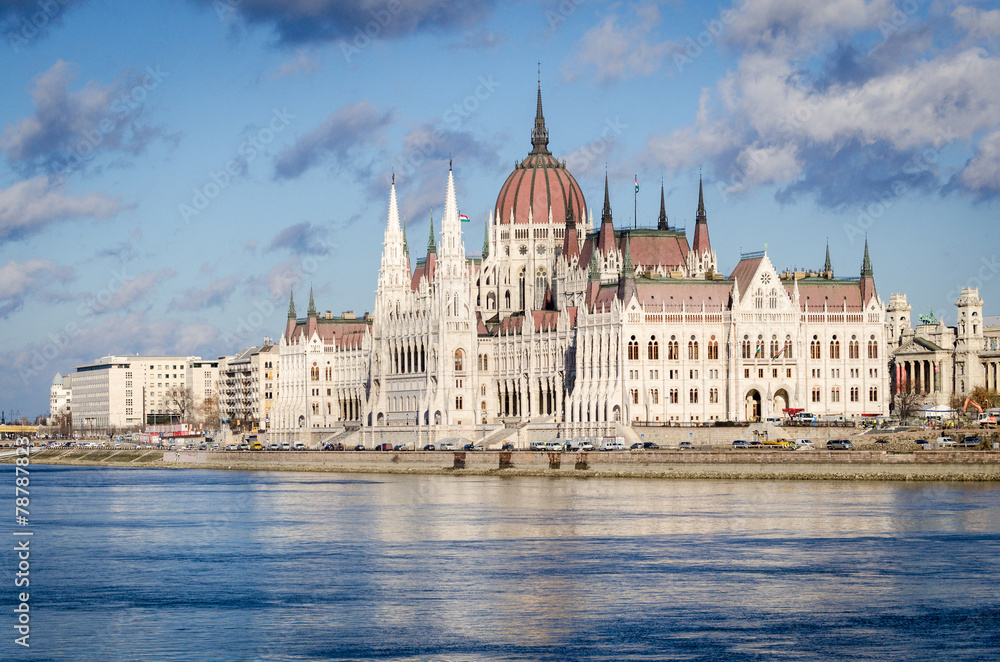 Budapest, Hungarian Parliament and Danube Budapest, Hungarian Parliament and Danube