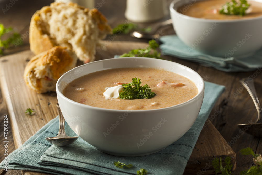Homemade Lobster Bisque Soup Homemade Lobster Bisque Soup