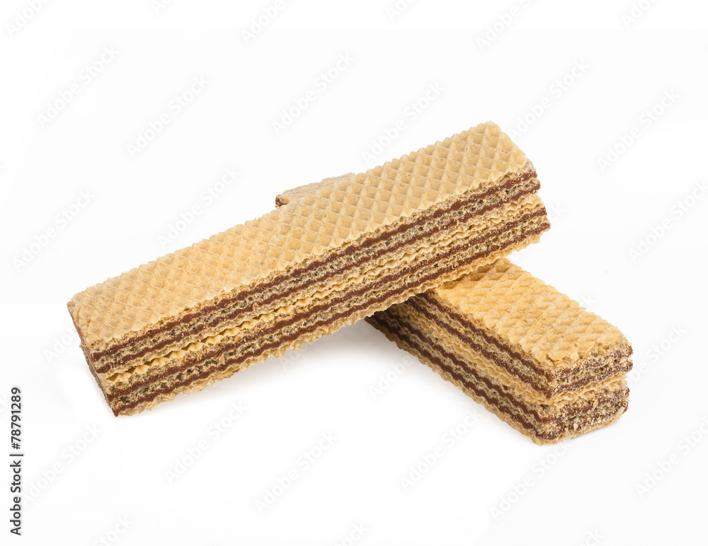 Wafers on white Wafers on white