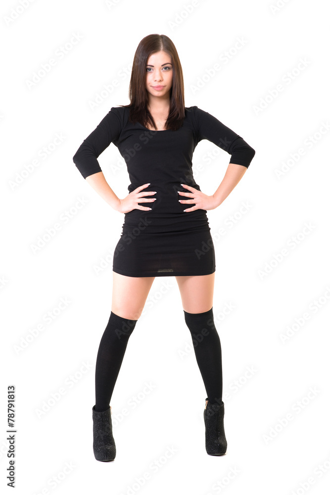 young beautiful dancer posing on a studio background young beautiful dancer posing on a studio background