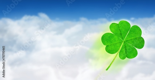 Composite image of four leaf clover © WavebreakMediaMicro