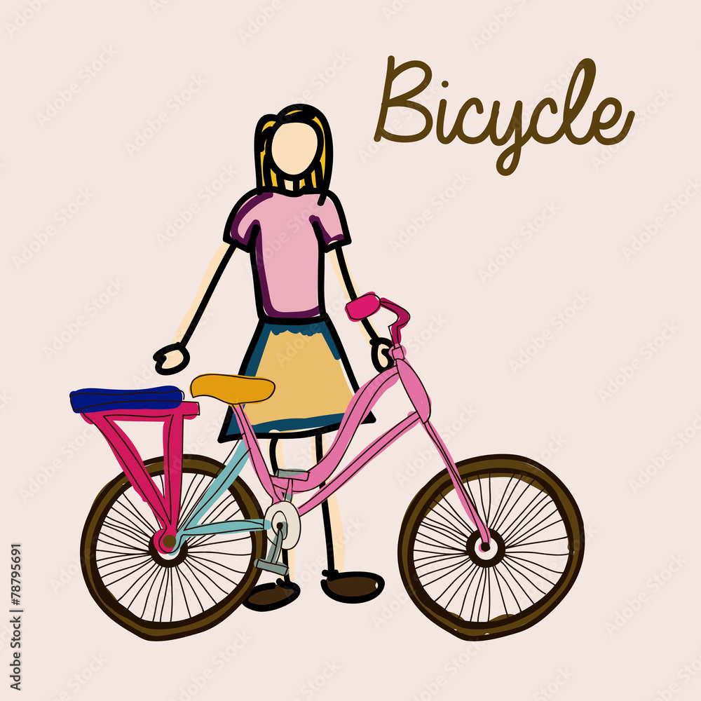 bicycle, desing vector illustration