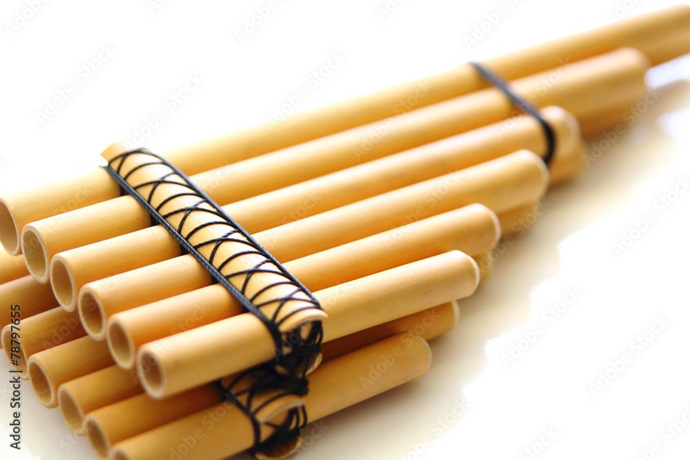 pan flute close-up pan flute close-up