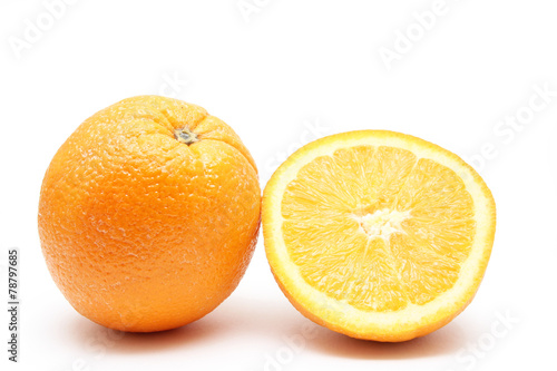 Orange fruit with sliced orange