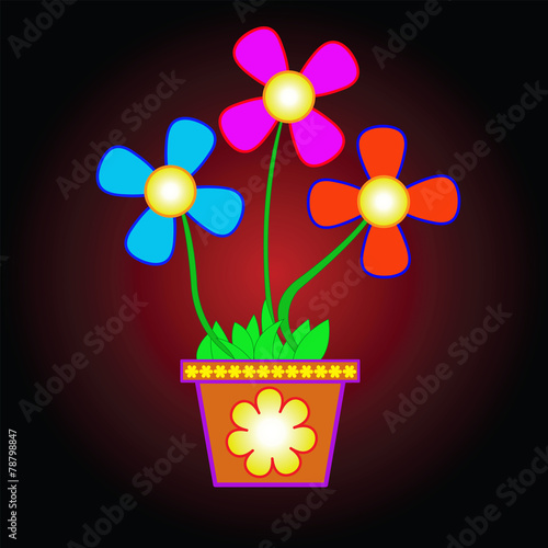 Flowers in a pot