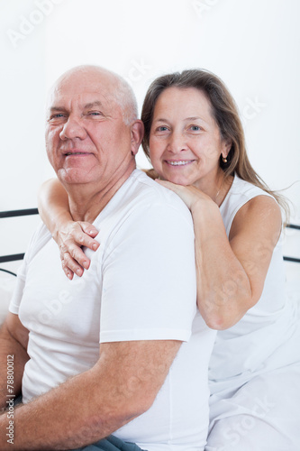 Portrait of beautiful elderly couple 