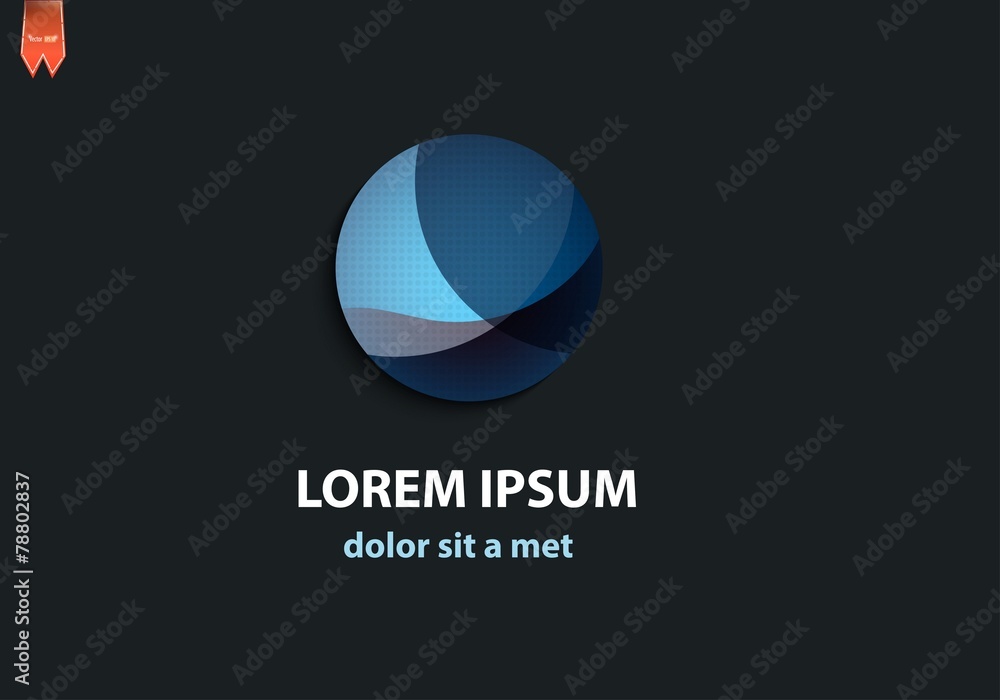 Abstract 3d logo sphere for business. Abstract 3d logo sphere for business.