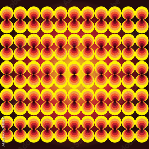 Geometric pattern circles.