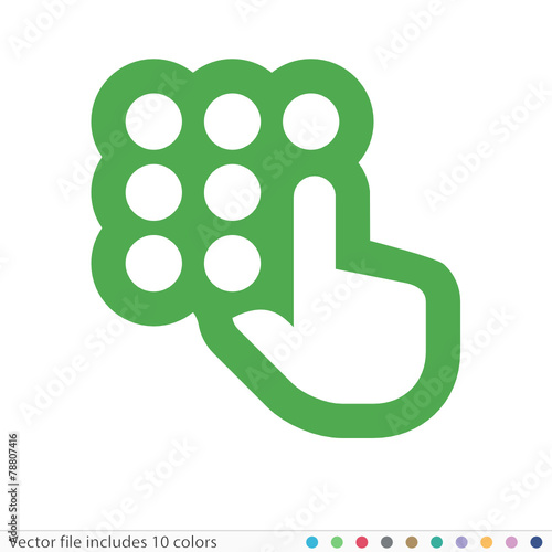 Sticker Icon - Vector file includes all colors