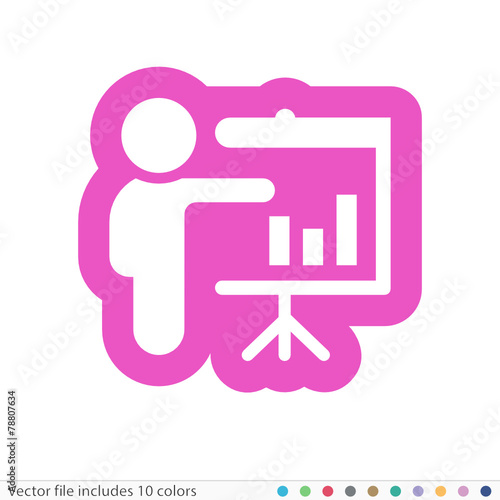 Sticker Icon - Vector file includes all colors