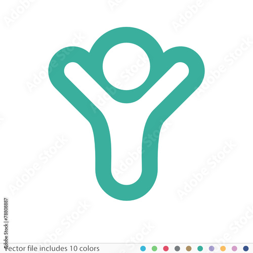 Sticker Icon - Vector file includes all colors