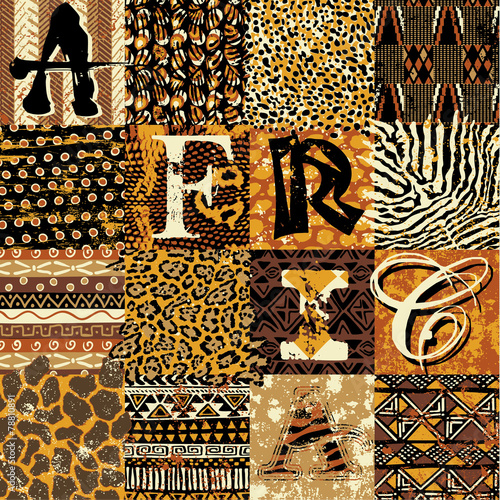 African style vector wallpaper