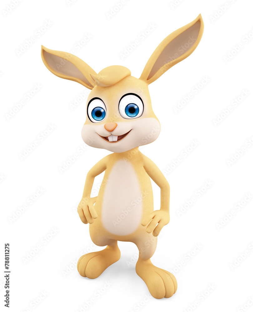 Fototapeta premium Easter Bunny with standing pose