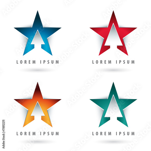 star shaped logos
