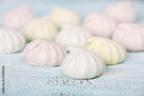 Colorful meringue