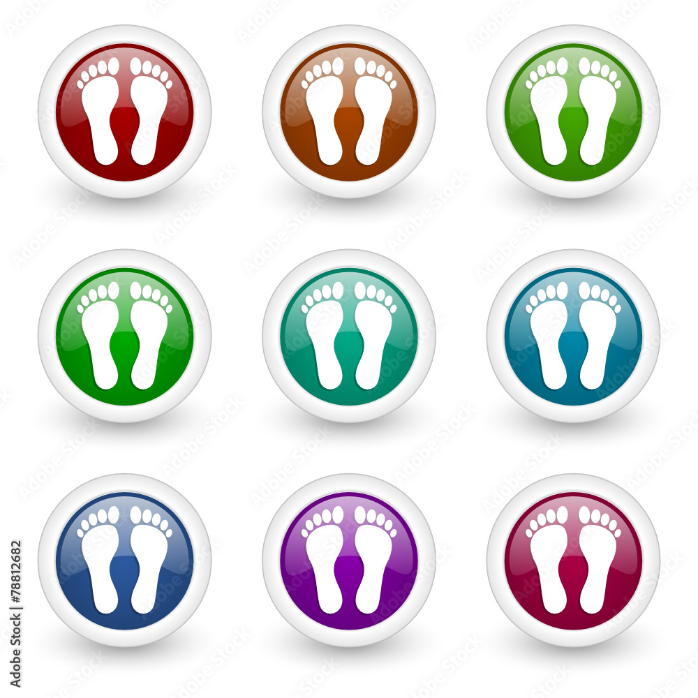 foot vector icon set foot vector icon set