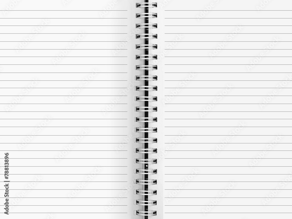 Blank paper binder Blank paper binder