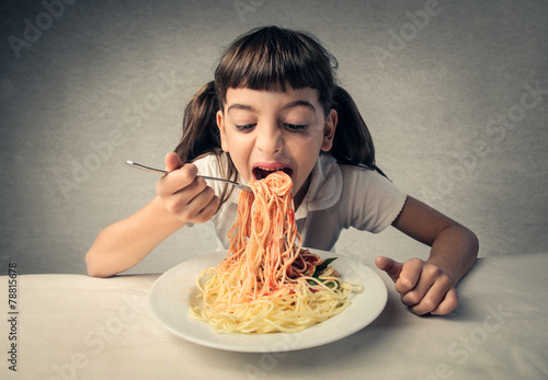 Eating pasta
