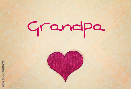 lovely greeting card - grandpa