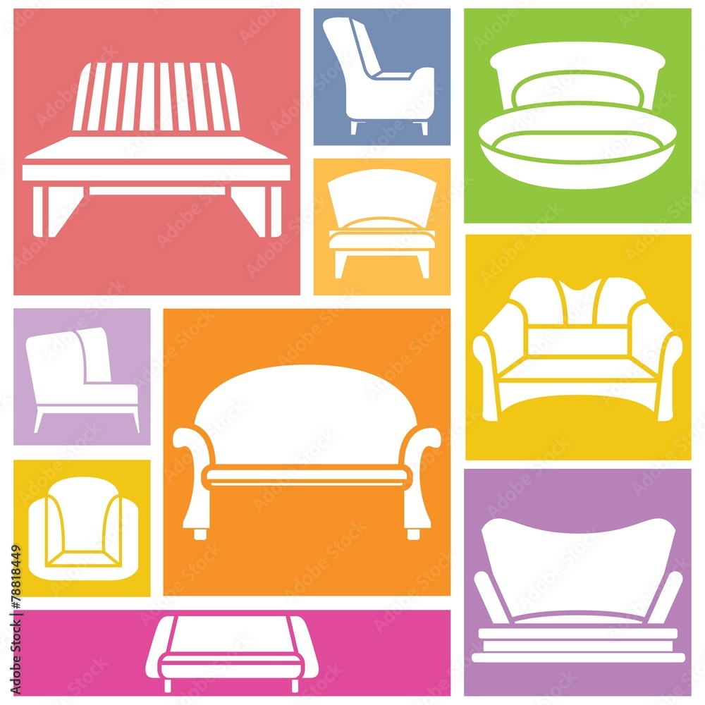 sofa, furniture and interior design concept sofa, furniture and interior design concept