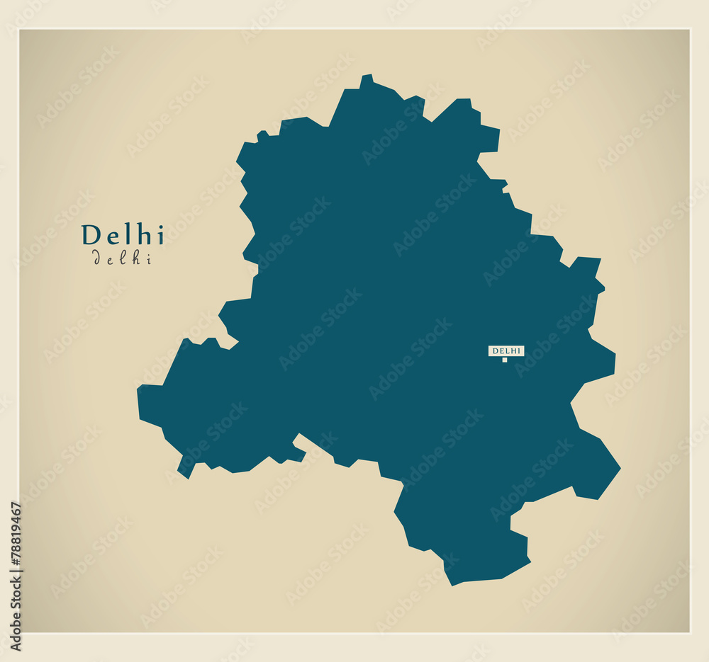 Modern Map - Delhi IN