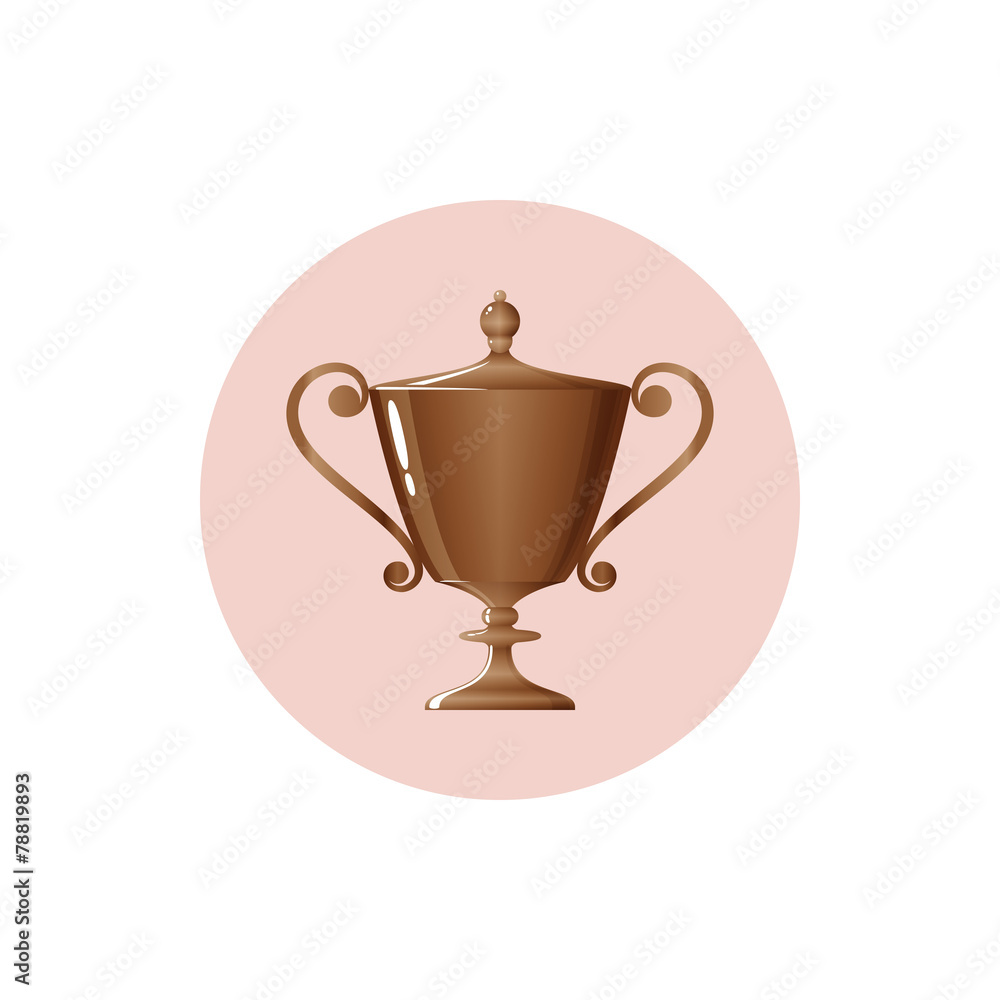 Icon cup of winner,icon bronzed trophy cup Icon cup of winner,icon bronzed trophy cup