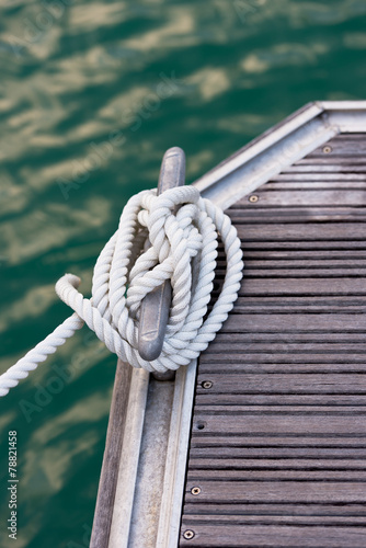 Nautical mooring rope © dvoevnore
