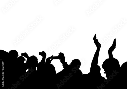 Crowd in front