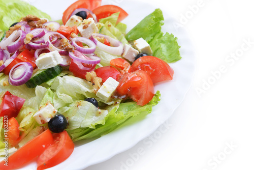 salad with fresh vegetables