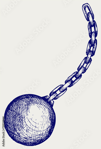 Wrecking ball. Doodle style