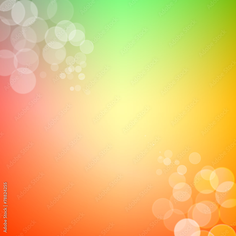 Abstract bokeh sparkles on spring themed blurred background Abstract bokeh sparkles on spring themed blurred background