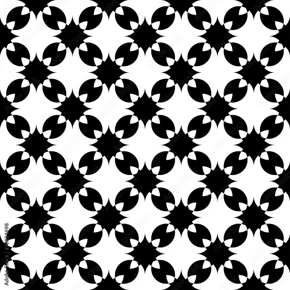 Black and white geometric seamless pattern, abstract background. Black and white geometric seamless pattern, abstract background.