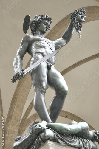 Sculpture of Perseus With The Head of Medusa by Benvenuto Cellin