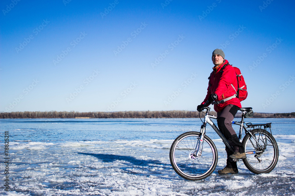 Winter biking
