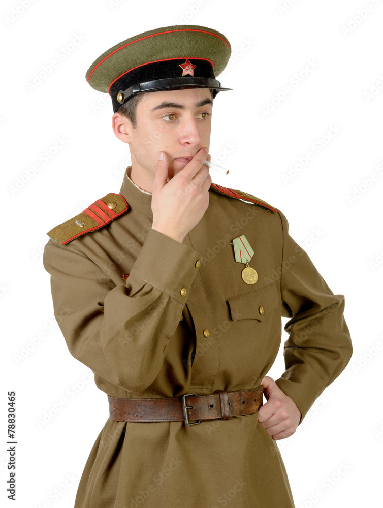 young Soviet officer during World War II young Soviet officer during World War II