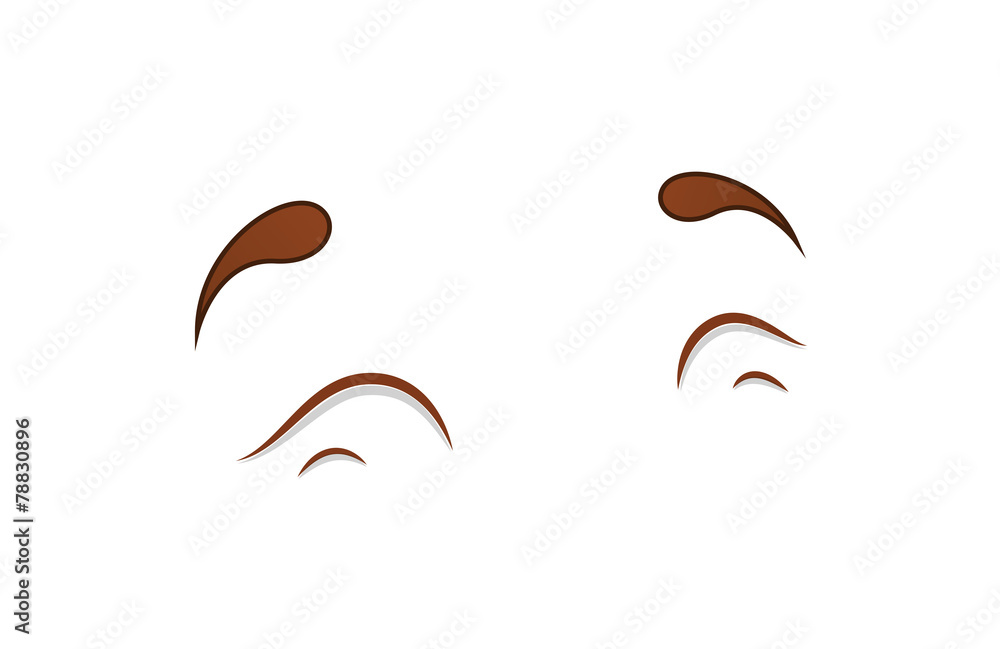 Closed Cartoon Eyes Closed Cartoon Eyes